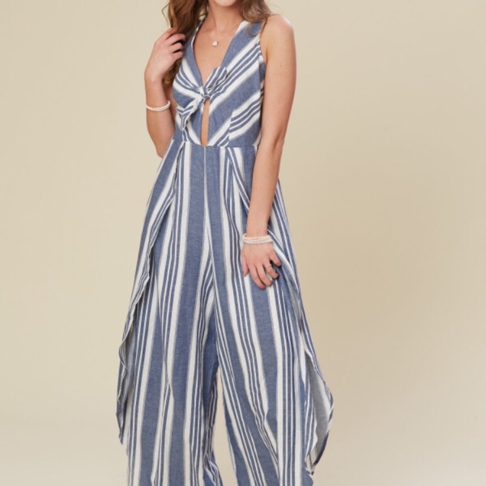 New Dawn Striped Jumsuit